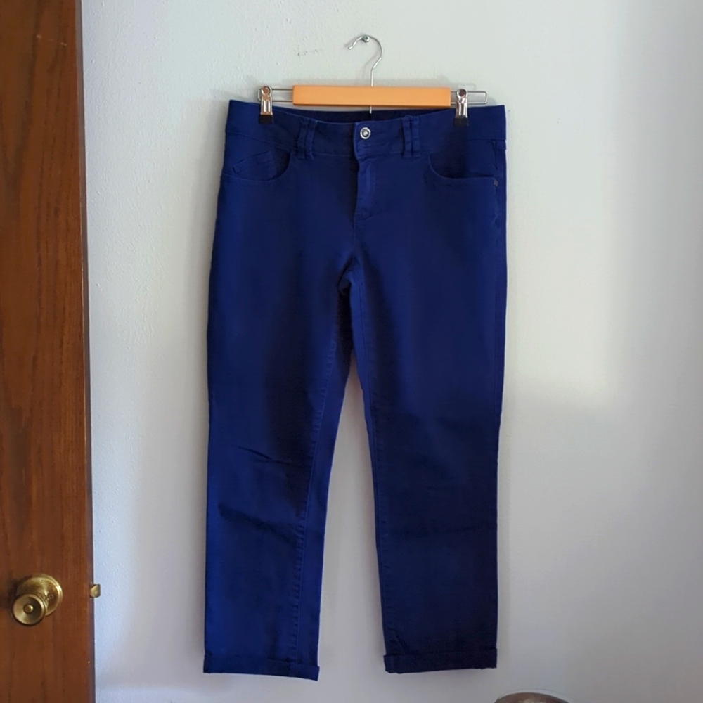 Royal Blue Crop Jeans